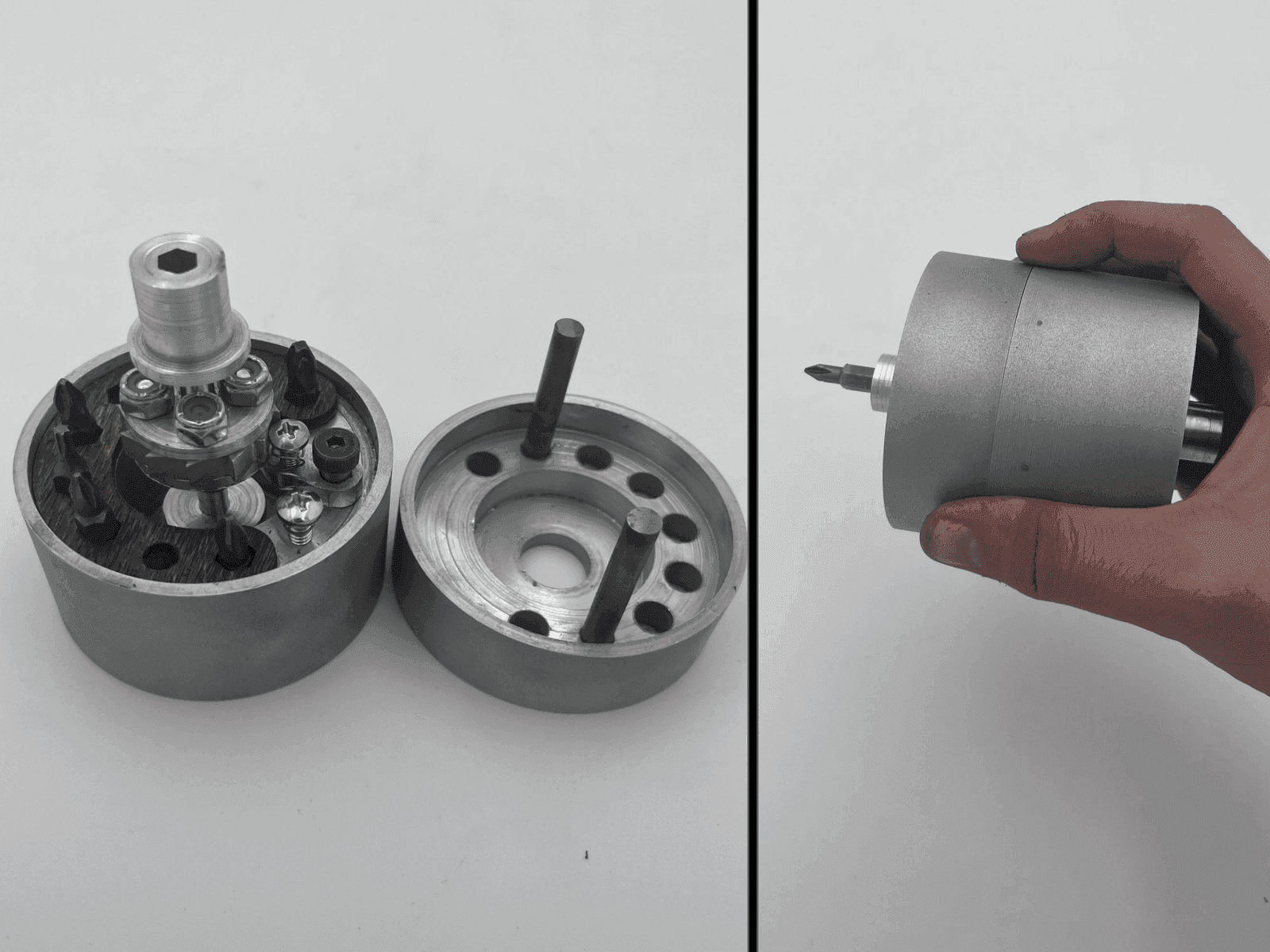 Ratcheting Screwdriver & Bit Storage